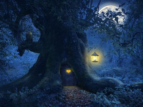 Nighttime Magic: Journeying to the Moon's Witching Hour Tree House